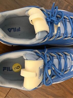 Blue FILA shoes